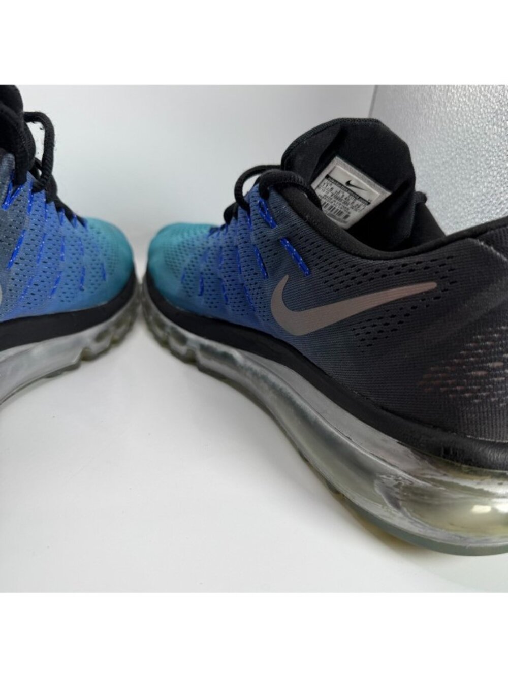 Nike Air Max 2016 Premium Reflective Shoes Mens 11.5 Run Silver Blue 810885-004 - Picture 7 of 12